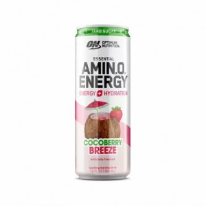 Optimum Nutrition ESSENTIAL AMIN.O. ENERGY+ Electrolytes Sparkling *new* Cocoberry Breeze 355ml * 12 Cans (12 Servings) Brasil | QM4352967