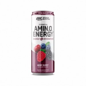 Optimum Nutrition ESSENTIAL AMIN.O. ENERGY+ Electrolytes Sparkling Berry Burst 355ml * 12 Cans (12 Servings) Brasil | EI4961835