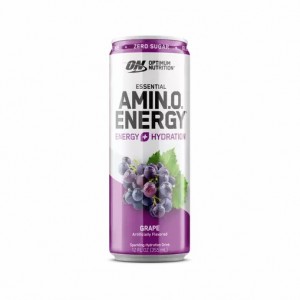 Optimum Nutrition ESSENTIAL AMIN.O. ENERGY+ Electrolytes Sparkling Grape 355ml * 12 Cans (12 Servings) Brasil | IO6873420