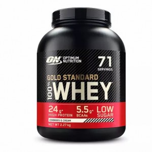 Optimum Nutrition Gold Standard 100% Whey Protein Powder Cookies & Cream 2.27 kg (71 Servings) Brasil | HA7603942