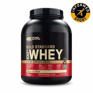 Optimum Nutrition Gold Standard 100% Whey - Elite Series Vanilla Ice Cream 2.27 kg (77) Brasil | SO8162437