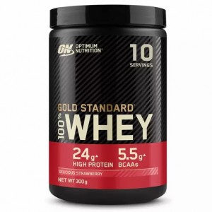 Optimum Nutrition Gold Standard 100% Whey Protein Powder Delicious Strawberry 300 grams (10 Servings) Brasil | JX6023148