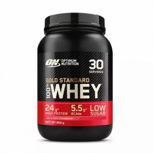 Optimum Nutrition Gold Standard 100% Whey Protein Powder Delicious Strawberry 900 grams (30 Servings) Brasil | FW8093516