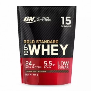 Optimum Nutrition Gold Standard 100% Whey Protein Powder Double Rich Chocolate 465 grams (15 Servings) Brasil | HB3691054