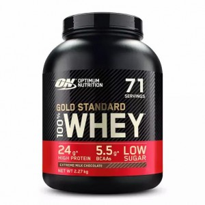 Optimum Nutrition Gold Standard 100% Whey Protein Powder Extreme Milk Chocolate 2.27 kg (71 Servings) Brasil | LN5069378