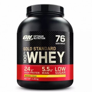 Optimum Nutrition Gold Standard 100% Whey Protein Powder Banana Cream 2.28 kg (76 Servings) Brasil | NZ1062485