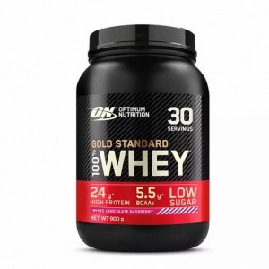 Optimum Nutrition Gold Standard 100% Whey Protein Powder White Chocolate Raspberry 900 grams (30 Servings) Brasil | RA6127504