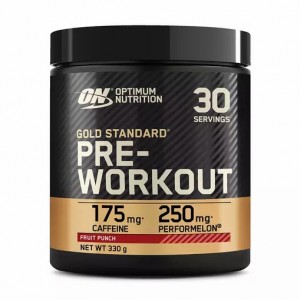 Optimum Nutrition Gold Standard Pre-Workout Fruit Punch 330 grams (30 Servings) Brasil | TX9437825