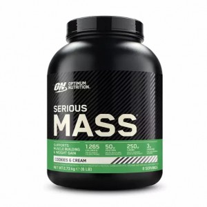 Optimum Nutrition Serious Mass Cookies & Cream 2.73 kg (8 Servings) Brasil | LX9243508