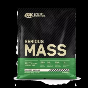 Optimum Nutrition Serious Mass Cookies & Cream 5.45 kg (16 Servings) Brasil | YR0942751