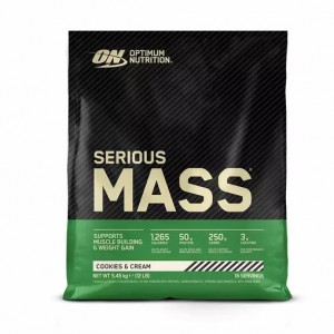 Optimum Nutrition Serious Mass Gainer Cookies & Cream 5.45 kg (16 Servings) Brasil | MH9628170