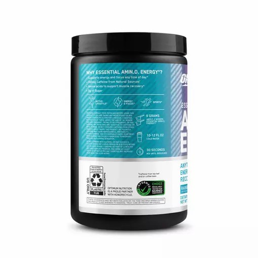 Optimum Nutrition ESSENTIAL AMIN.O. ENERGY® *new* Rainbow Sherbet - Notify Me 0.6 lb - Notify me Brasil | MK1395874