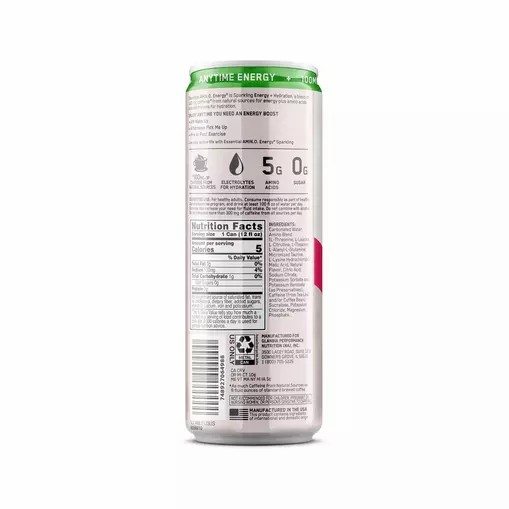 Optimum Nutrition ESSENTIAL AMIN.O. ENERGY+ Electrolytes Sparkling *new* Cocoberry Breeze 355ml * 12 Cans (12 Servings) Brasil | QM4352967