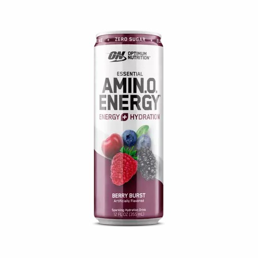 Optimum Nutrition ESSENTIAL AMIN.O. ENERGY+ Electrolytes Sparkling Berry Burst 355ml * 12 Cans (12 Servings) Brasil | EI4961835