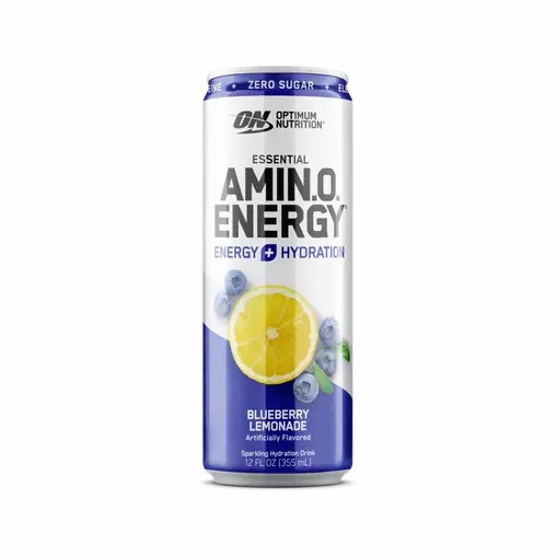 Optimum Nutrition ESSENTIAL AMIN.O. ENERGY+ Electrolytes Sparkling Blueberry Lemonade 355ml * 12 Cans (12 Servings) Brasil | DH4930657