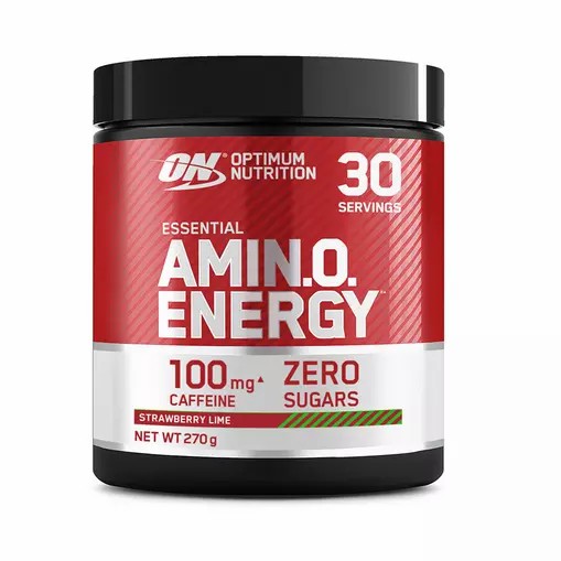 Optimum Nutrition Essential AMIN.O. Energy Strawberry Lime 270 grams (30 Servings) Brasil | LF4560791