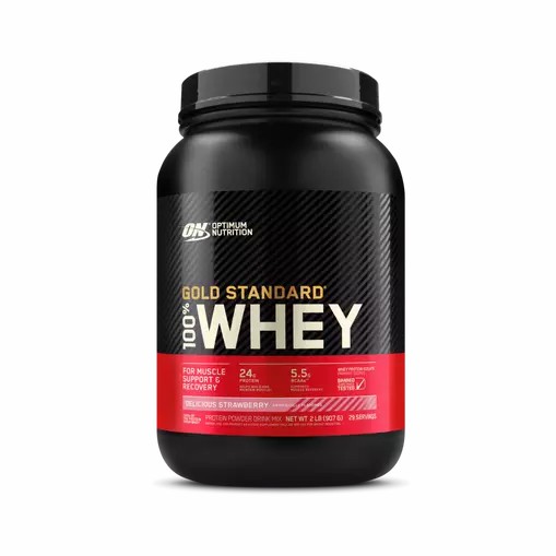 Optimum Nutrition GOLD STANDARD 100% WHEY™ Delicious Strawberry 2 lb (29 Servings) Brasil | BP9317852