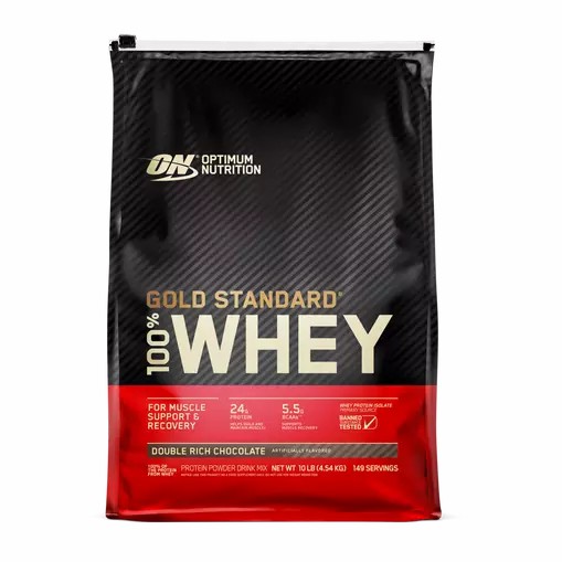 Optimum Nutrition GOLD STANDARD 100% WHEY™ Double Rich Chocolate 10 lb (149 Servings) Brasil | MX3621854