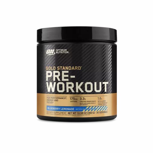 Optimum Nutrition GOLD STANDARD® Pre-Workout Blueberry Lemonade 0.66 lb (30 Servings) Brasil | CT1960358