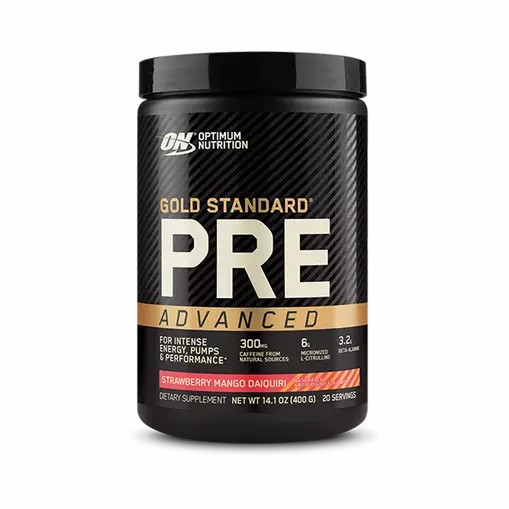 Optimum Nutrition GOLD STANDARD® Pre Advanced Strawberry Mango Daiquiri 0.88 lb (20 Servings) Brasil | SH9078356