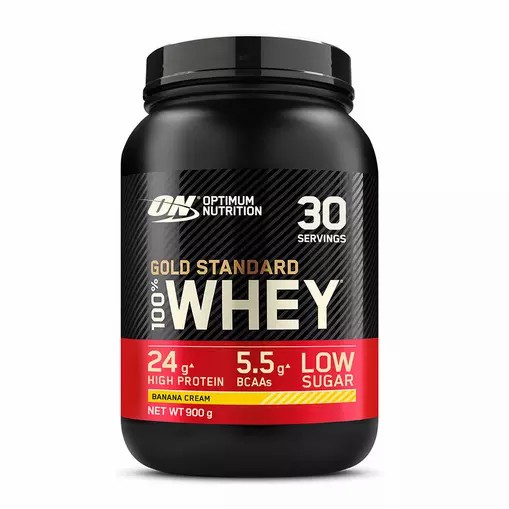 Optimum Nutrition Gold Standard 100% Whey Protein Powder Banana Cream 900 grams (30 Servings) Brasil | AI1026498