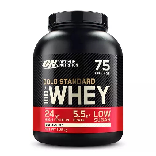 Optimum Nutrition Gold Standard 100% Whey Protein Powder Unflavoured 2.25 kg (75 Servings) Brasil | XA4397825