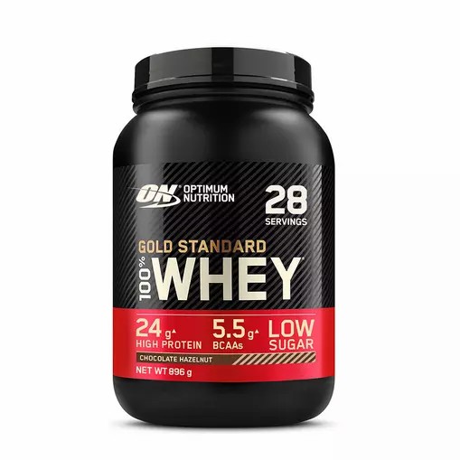 Optimum Nutrition Gold Standard 100% Whey Protein Powder Chocolate Hazelnut 896 grams (28 Servings) Brasil | XW3479015