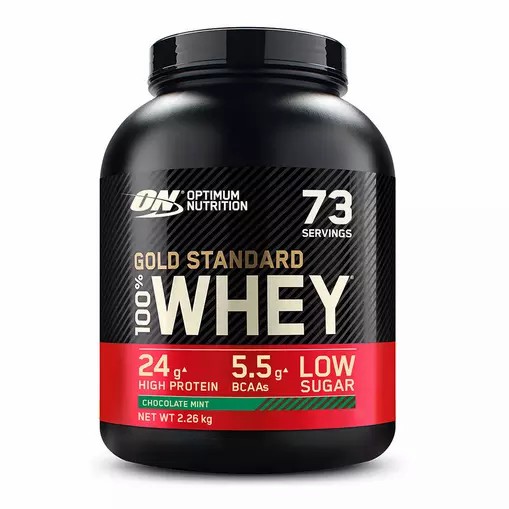 Optimum Nutrition Gold Standard 100% Whey Protein Powder Chocolate Mint 2.26 kg (73 Servings) Brasil | DK3846927