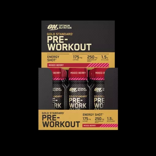 Optimum Nutrition Gold Standard Pre-Workout Shot Mixed Berry 720 ml (12 pieces) Brasil | SX5410296