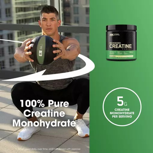 Optimum Nutrition Micronized Creatine Powder Unflavored 0.66 lb (60 Servings) Brasil | SM8921037