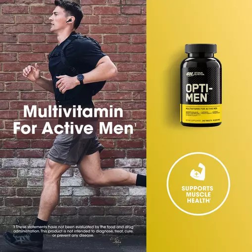 Optimum Nutrition OPTI-MEN® Multivitamin Tablets 240 Tablets (80 Servings) Brasil | QY0378452