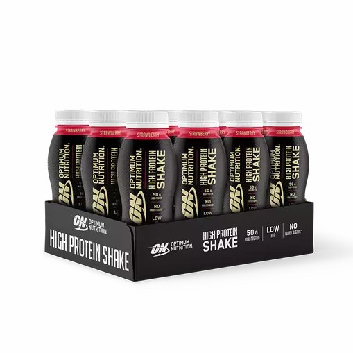 Optimum Nutrition Optimum Protein Shake Strawberry 6000 ml (12 bottles) Brasil | LW1207956