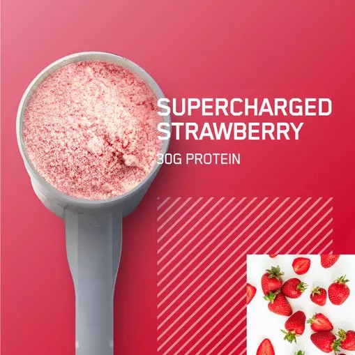 Optimum Nutrition PLATINUM HYDROWHEY™ Supercharged Strawberry 1.76 lb (20 Servings) Brasil | GY4095283