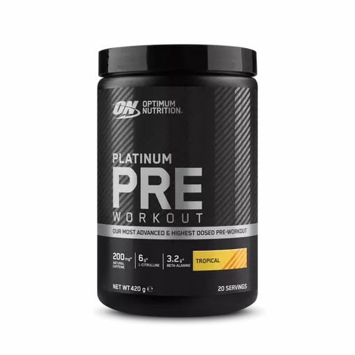 Optimum Nutrition Platinum Pre-workout Tropical 420 grams (20 Servings) Brasil | YM4702569