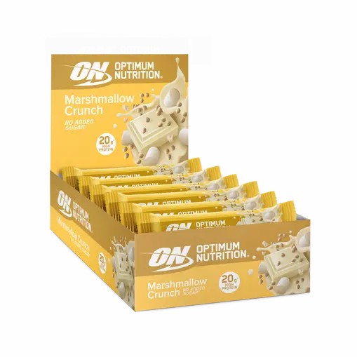 Optimum Nutrition Protein Bar Marshmallow Crunch 650 grams (10 Bars) Brasil | YP5270638