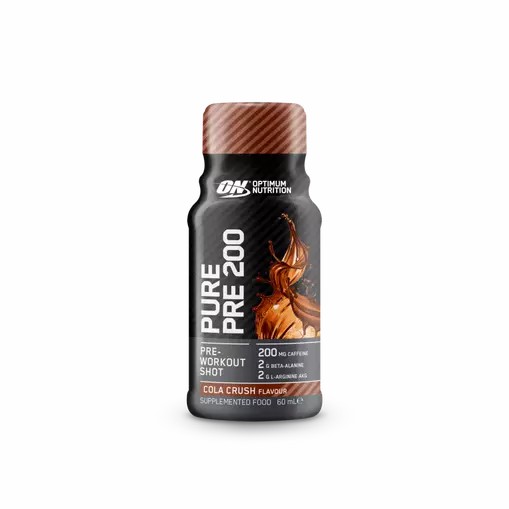 Optimum Nutrition Pure Pre 200 Pre-Workout Shot Cola 60ml (12 shots) Brasil | JF6419783