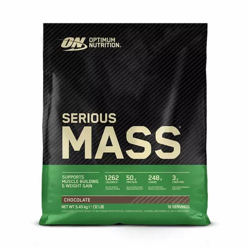 Optimum Nutrition Serious Mass Chocolate 5.45 kg (16 Servings) Brasil | OQ7104523