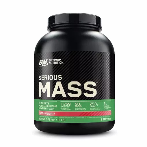 Optimum Nutrition Serious Mass Gainer Strawberry 2.73 kg (8 Servings) Brasil | ZR0489725