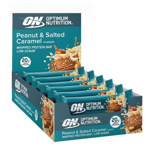 Optimum Nutrition Whipped Protein Bar Peanut And Salted Caramel 600 grams (10 Bars) Brasil | KO2749138